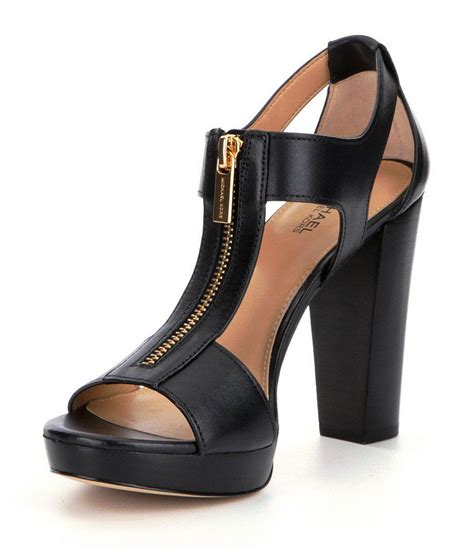 michael michael kors women's berkley sandal|berkley leather block heel sandal.